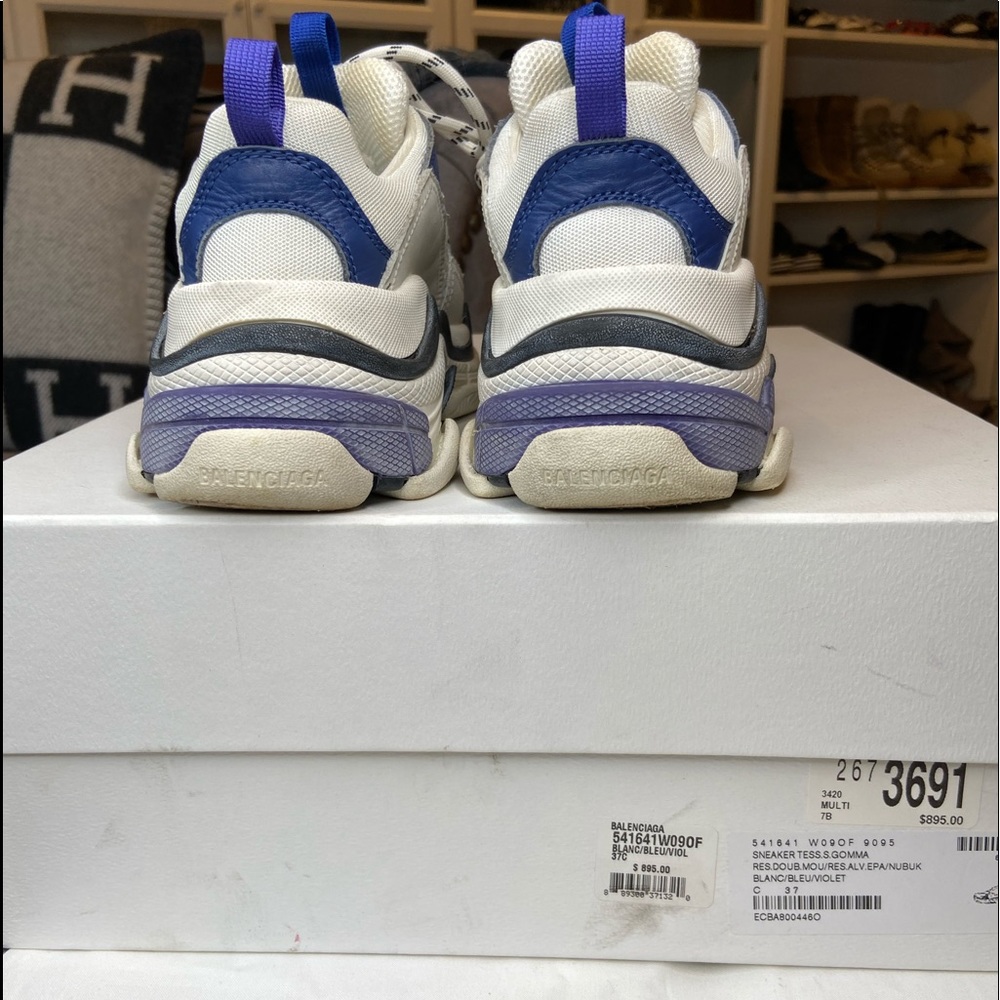 Authentic Balenciaga Triple S Tri color Sneakers - Picture 6 of 8